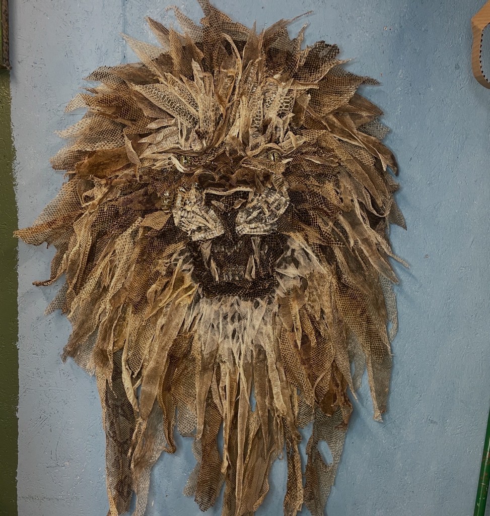 snake shed lion
